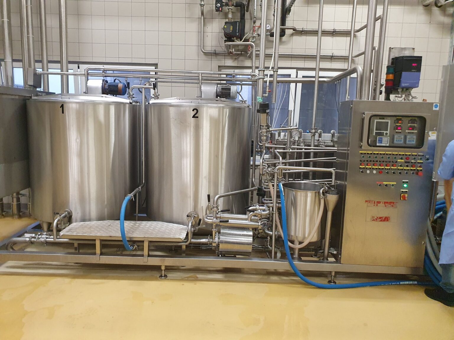 Tetra Pak 1200 lt/h HTST ice cream mix plant Hoyer Mixtura HTST