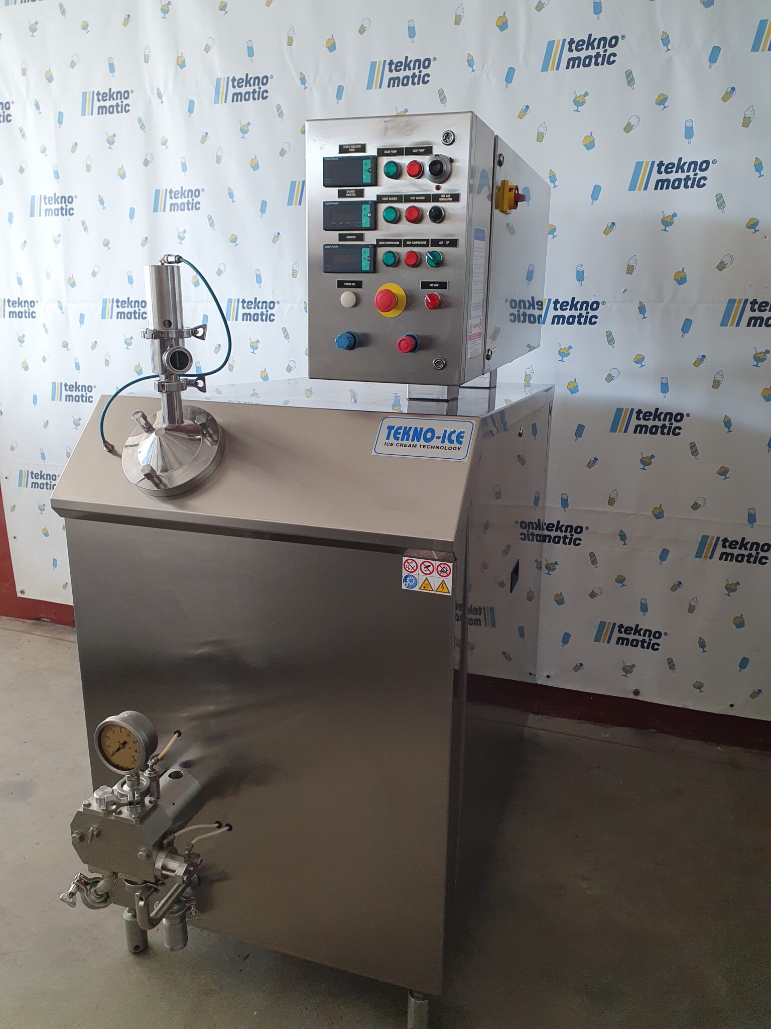 Teknoice icecream continuous freezer 600 lt/h EM